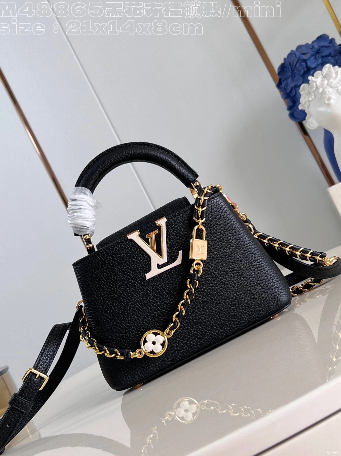 MINI-21*14*8CM CAPUCINES LOUIS VUITTON 0815